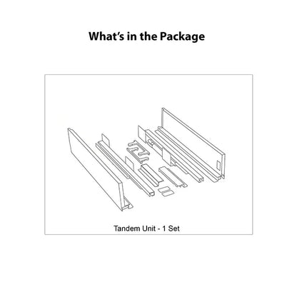 Hettich InnoTech Tandem Box, Silver, 470mm, 30Kg, Full Set | HomeRun, Bangalore