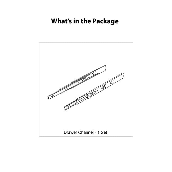 Hettich KA 4732 Telescopic Channel, Soft Close, 35 kg Capacity, Zinc I Homerun, Bangalore