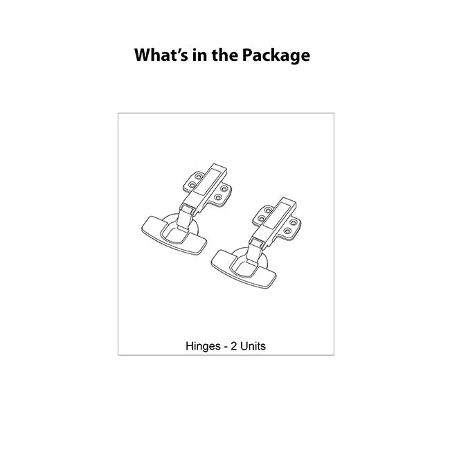 Hettich Sensys 8645i Soft Close Hinges, 1 Set (2 Nos) | HomeRun, Bangalore