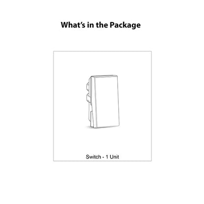 Legrand Myrius NextGen Switch, 6A, 1 Module | HomeRun, Bangalore