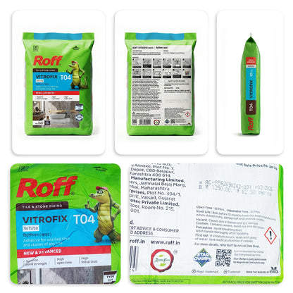 Roff T04 VFA Tile Adhesive, White, 20 Kg Bag | HomeRun, Bangalore