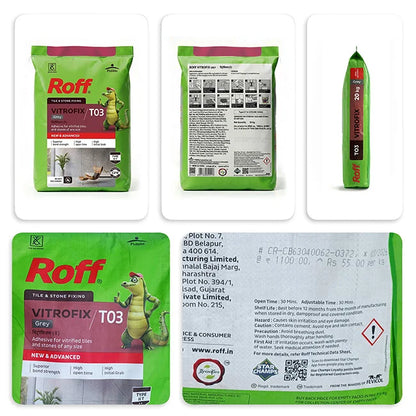 Roff T03 VFA Tile Adhesive, Grey, 20 Kg Bag | HomeRun, Bangalore