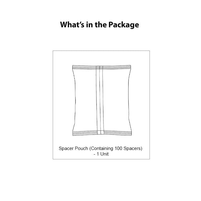 Roff Tiles Spacer, 100 Nos/Pack