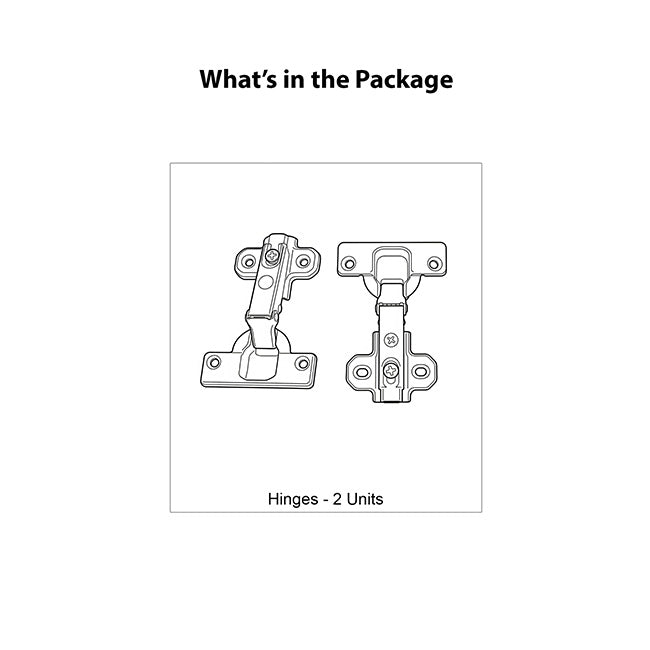 Hettich Slide On 2333 Regular Close Hinges, 1 Set (2 Nos) | HomeRun, Bangalore