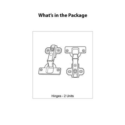 Hettich Slide On 2333 Regular Close Hinges, 1 Set (2 Nos) | HomeRun, Bangalore