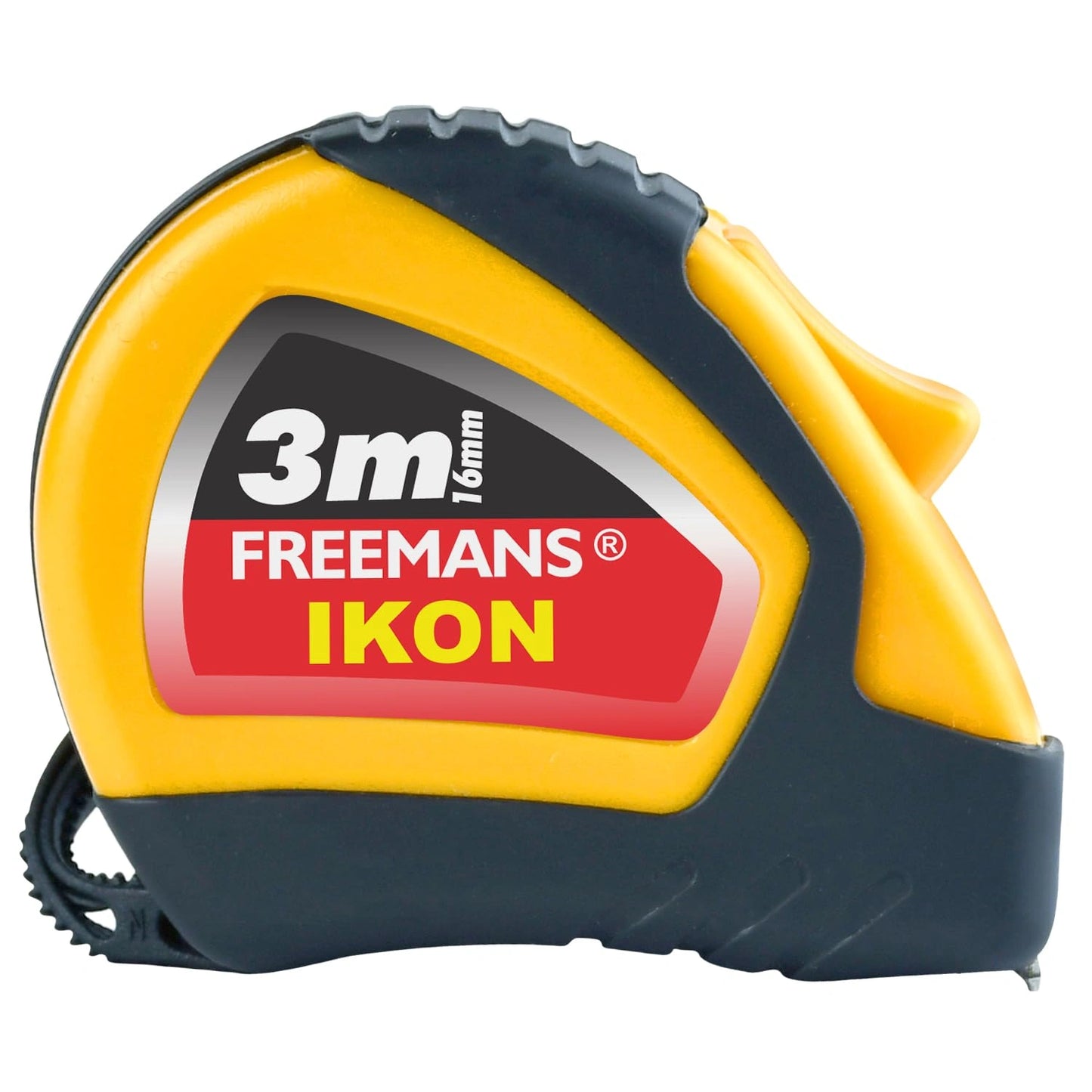 Freemans Ikon Steel Measuring Tape, Auto-Lock, ABS Case with Belt Clip