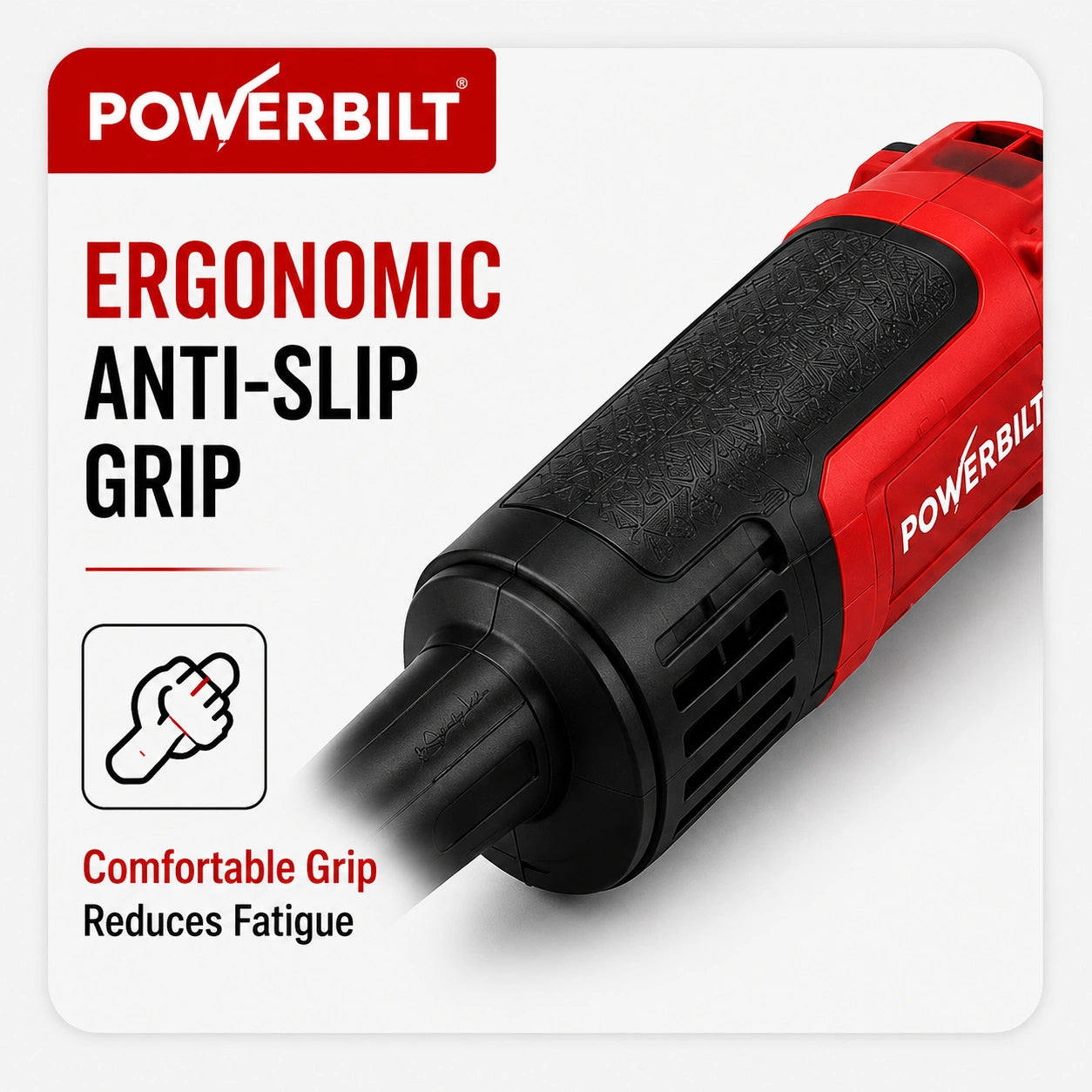 Powerbilt PBT-AG4-1100 Heavy Duty Angle Grinder, 1100W, 100mm (4")