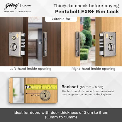 Godrej Pentabolt EXS+ 1CK Deadbolt