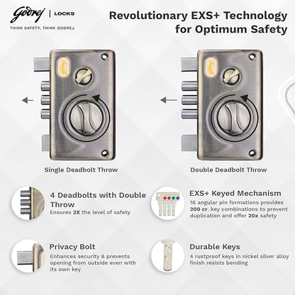 Godrej Pentabolt EXS+ 1CK Deadbolt