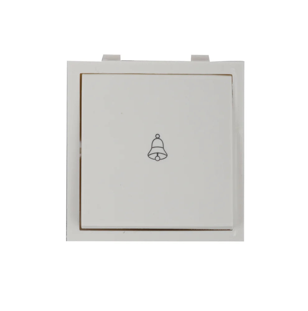 Anchor Roma Bell Push Switch, 10A, 2 Module, White – HomeRun