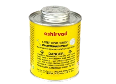 Ashirvad Flowguard Plus 1 Step CPVC Yellow Medium Solvent Cement