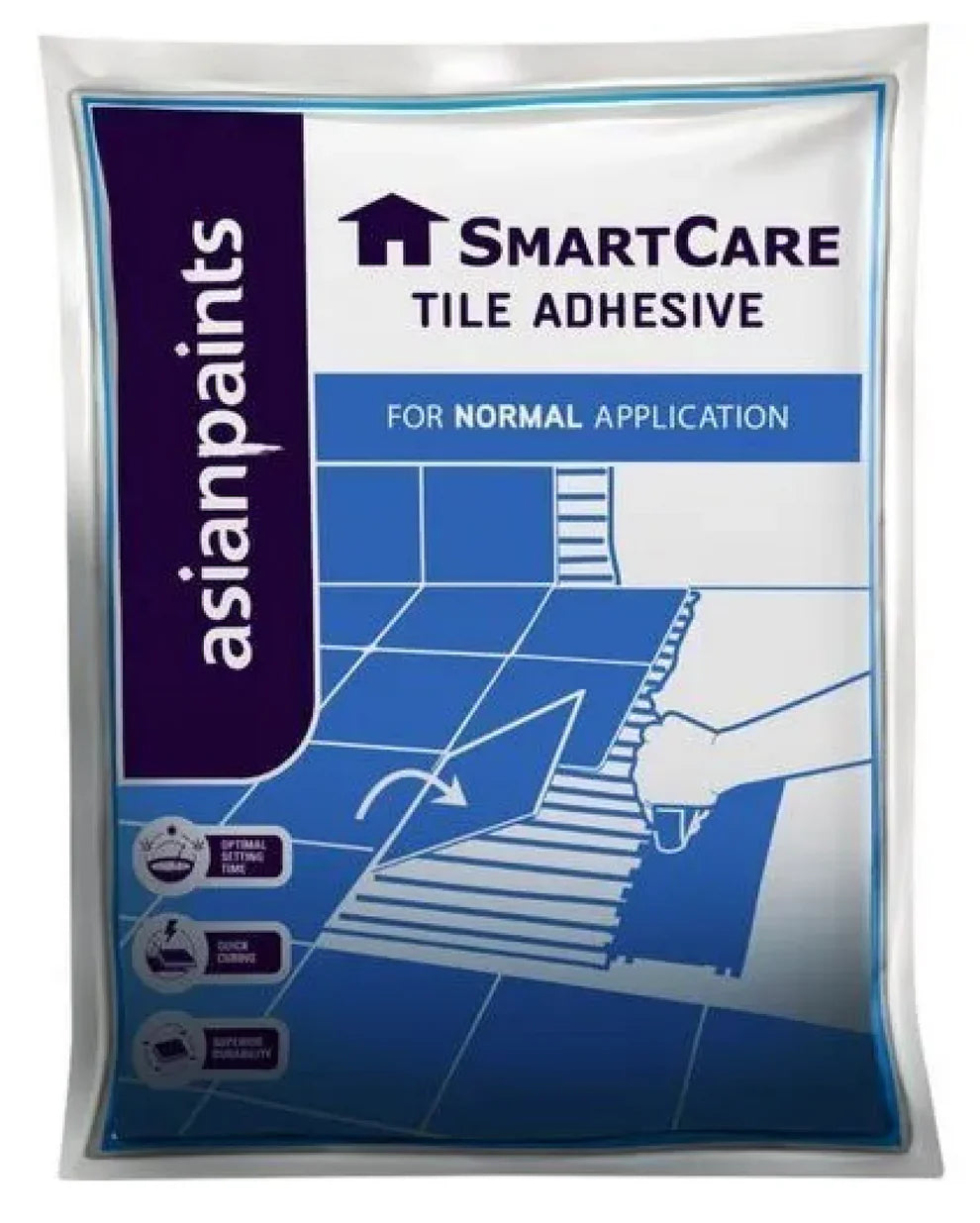 Asian Paints SmartCare Tile Adhesive, Grey, 30 Kg Bag