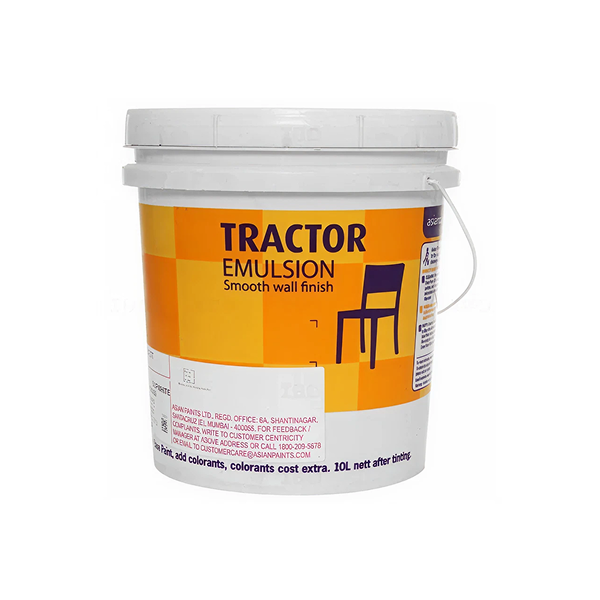 Give your home a smart, fresh makeover with genuine Asian Paints Tractor Emulsion. An affordable choice for a beautiful matte finish, with fast 60-min delivery in Bengaluru.