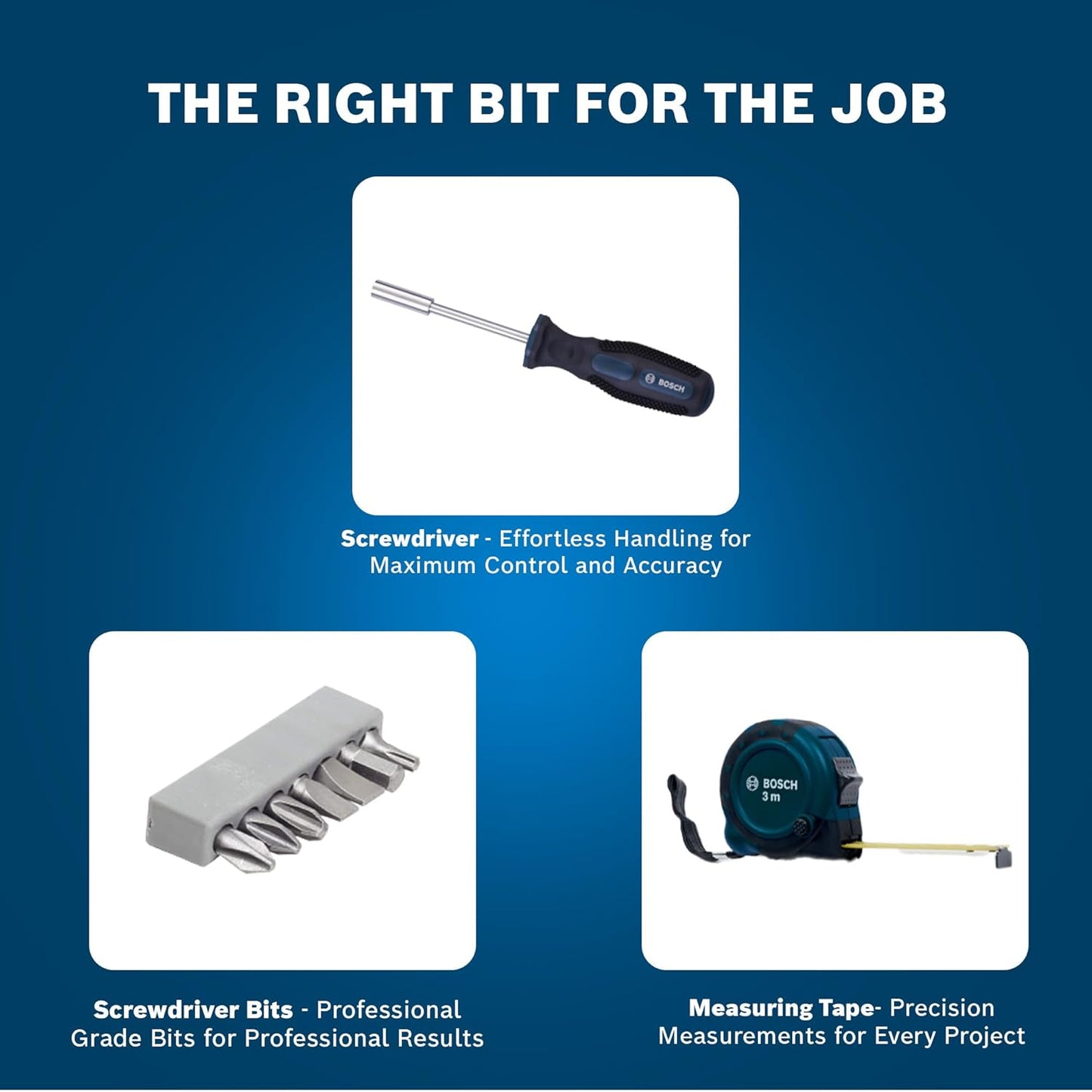 Bosch 12-Piece Hand Tool Kit for Home