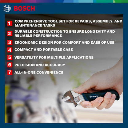 Bosch 12-Piece Hand Tool Kit for Home