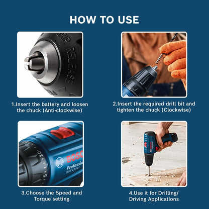 Bosch Professional GSR 120 Li Cordless Drill Driver