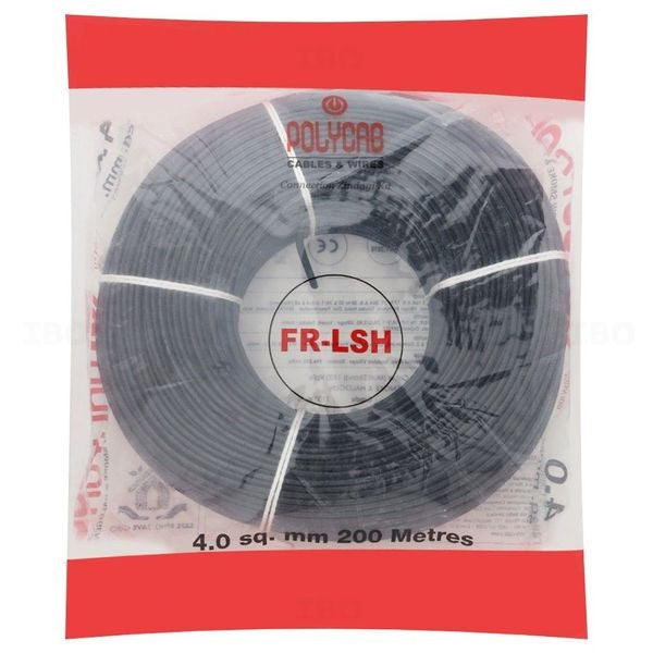 Polycab FRLS-H Single Core Wire, 4.00 sqmm, 200m Coil