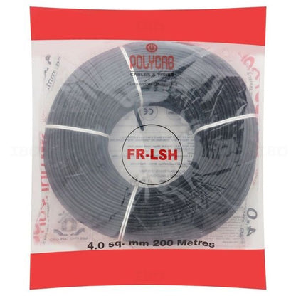 Polycab FRLS-H Single Core Wire, 4.00 sqmm, 200m Coil