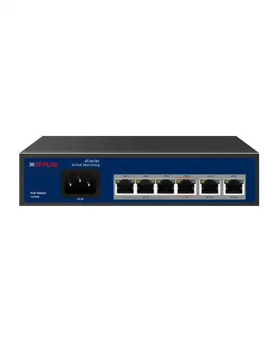 CP Plus 4 Port PoE Switch, 65W - CP-ANW-HP4H2-N65