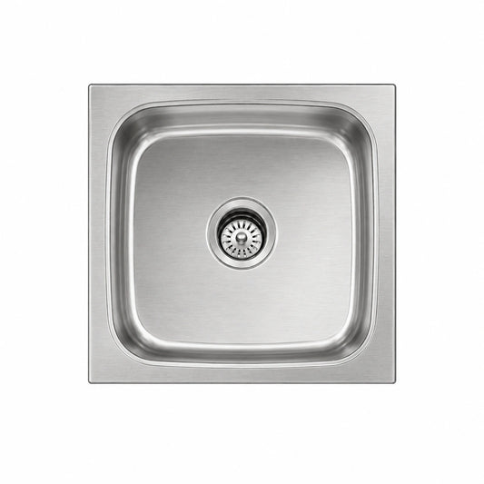 Nirali Grace Plain Single Bowl Kitchen Sink, Stainless Steel - Matt Finish