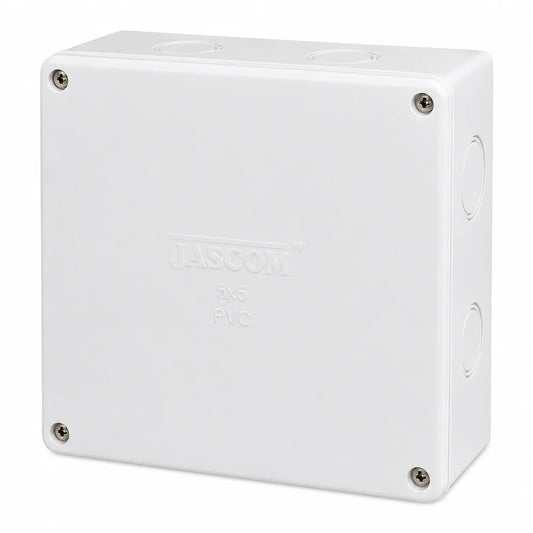 Jascom PVC Junction Box, 5x5 Inch