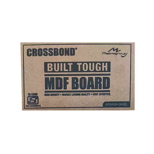 Crossbond Plain Interior Grade MDF, 8' X 4'