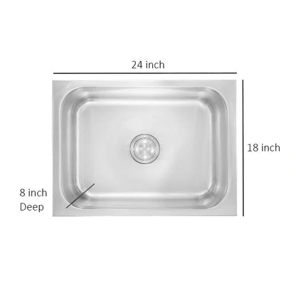 Futura Dura Single Bowl Square Series Stainless Steel Sink