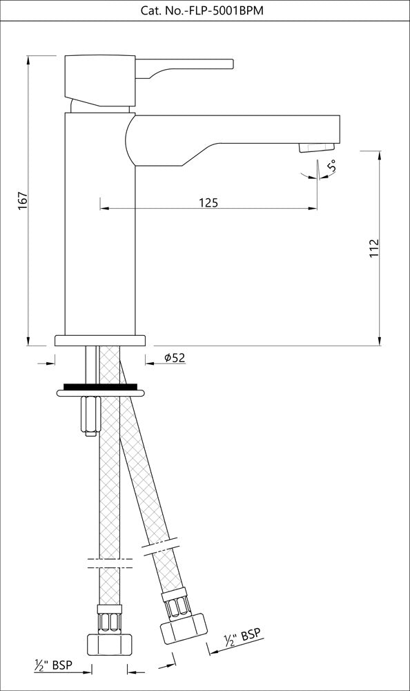 Jaquar Florentine Prime Basin Mixer (Single Lever Short)