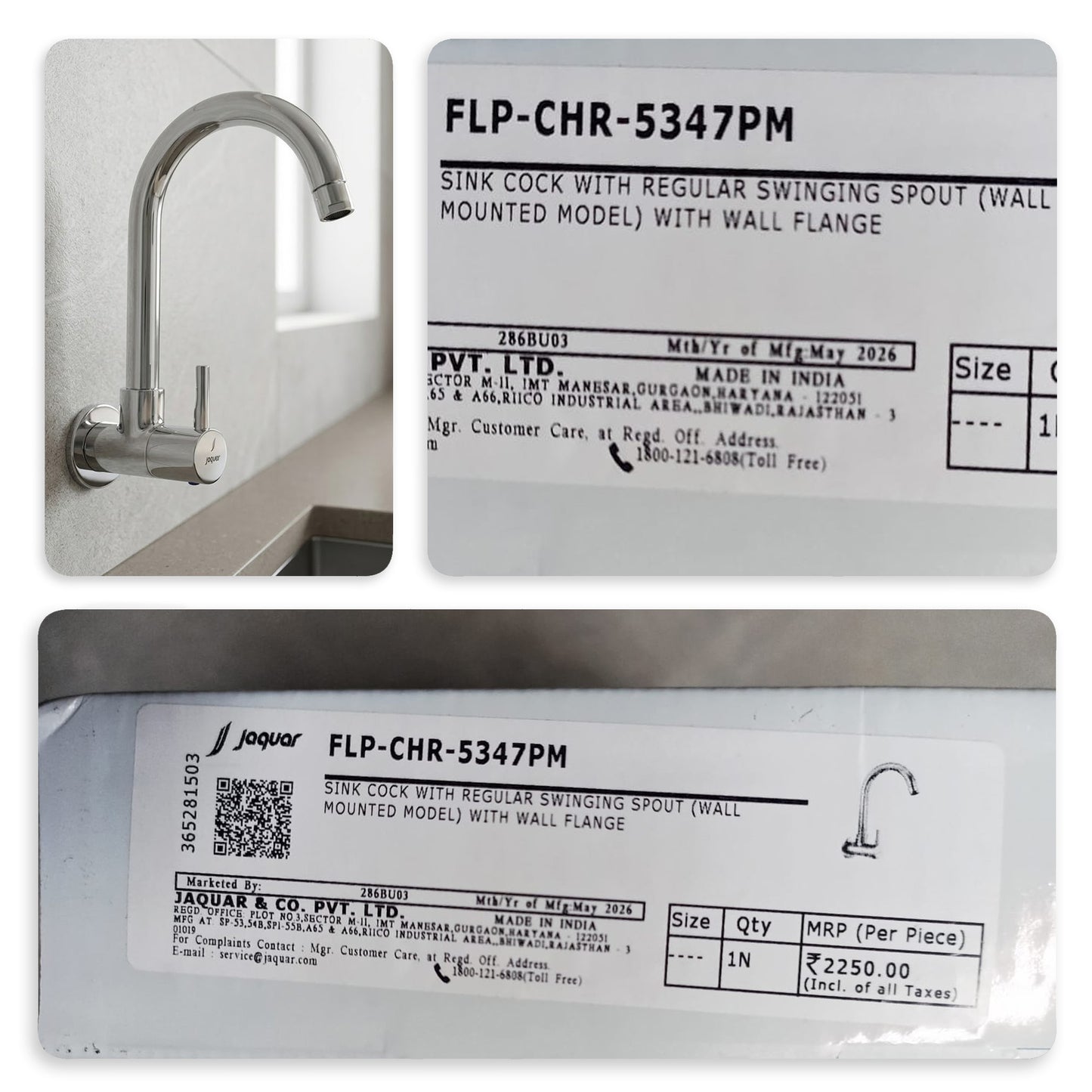Jaquar Florentine Prime Kitchen Sink Cock, Chrome