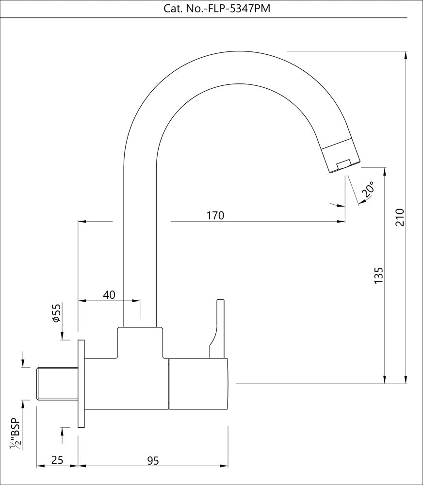 Jaquar Florentine Prime Wall Mounted Sink Cock