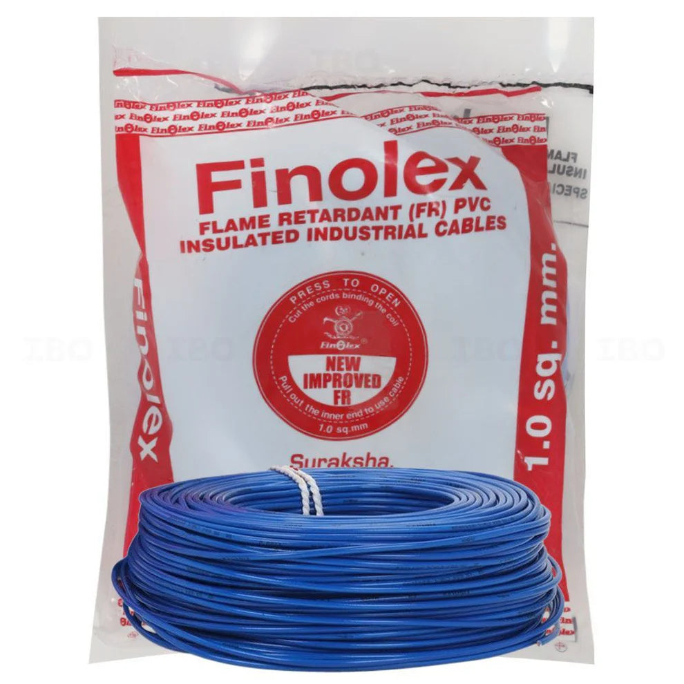 Ensure dependable fire safety in your home with genuine Finolex Silver FR Wire. The trusted, flame-retardant choice for reliable wiring, with fast 60-min delivery in Bengaluru.