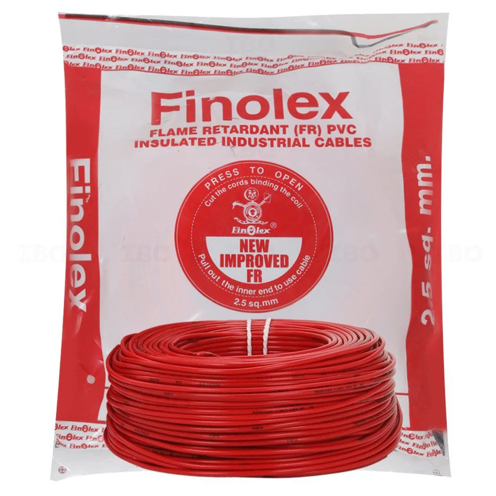 Ensure dependable fire safety in your home with genuine Finolex Silver FR Wire. The trusted, flame-retardant choice for reliable wiring, with fast 60-min delivery in Bengaluru.