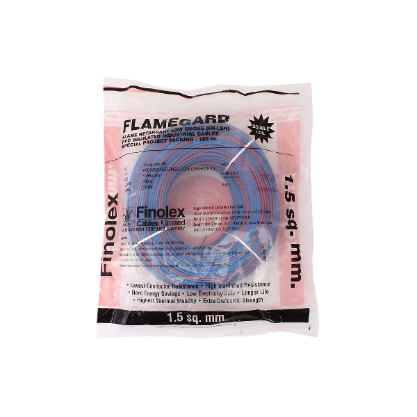 Get enhanced fire safety for your home with genuine Finolex Flamegard FR-LSH Wire. A low-smoke, flame-retardant wire for superior protection, with fast 60-min delivery in Bengaluru.