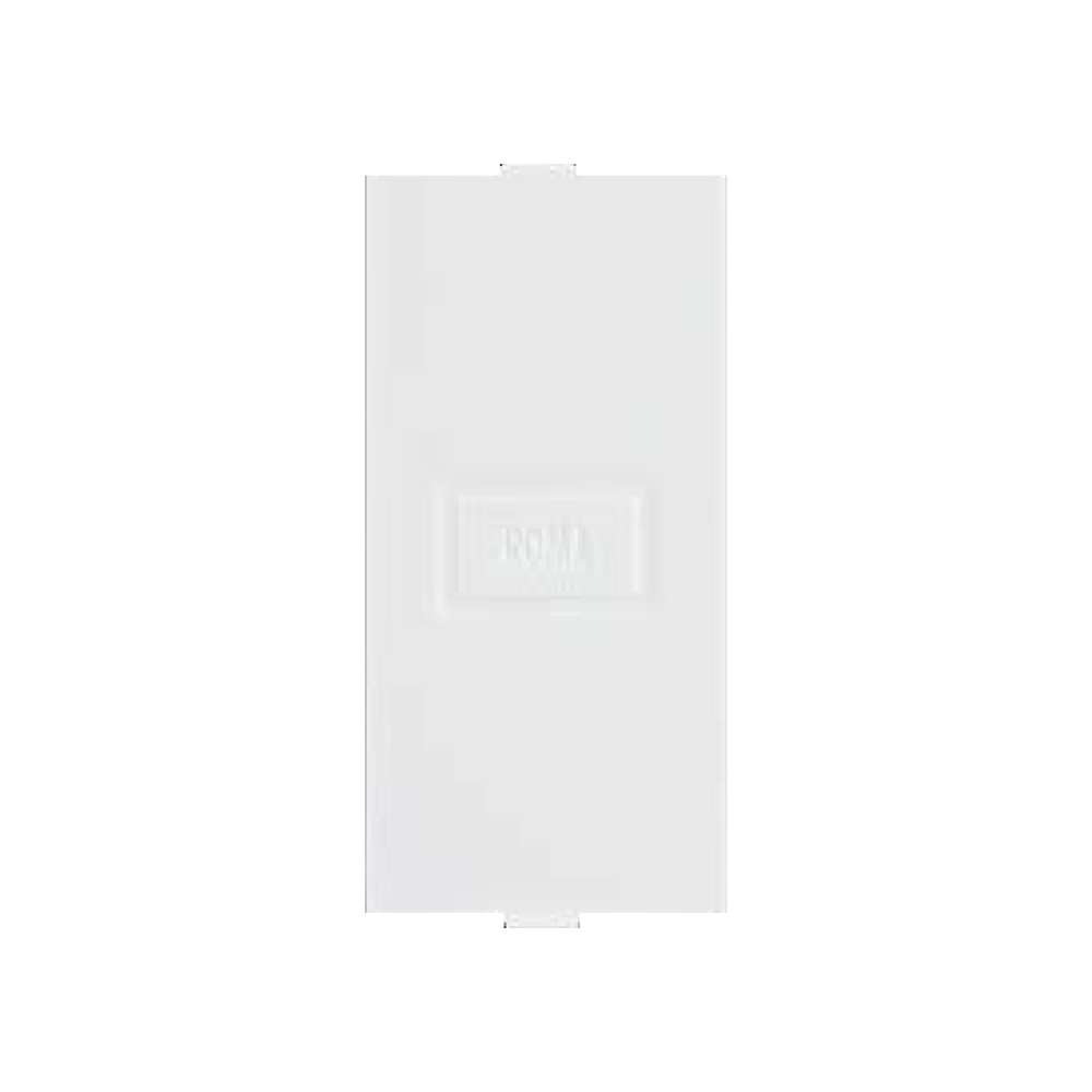 Anchor Roma Blank Plate, White, 1 Module