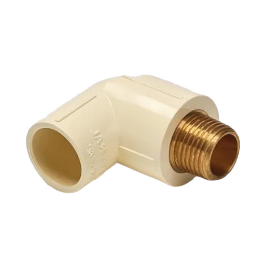 Astral CPVC PRO Brass Male Threaded 90° Elbow, 3/4" X 1/2"