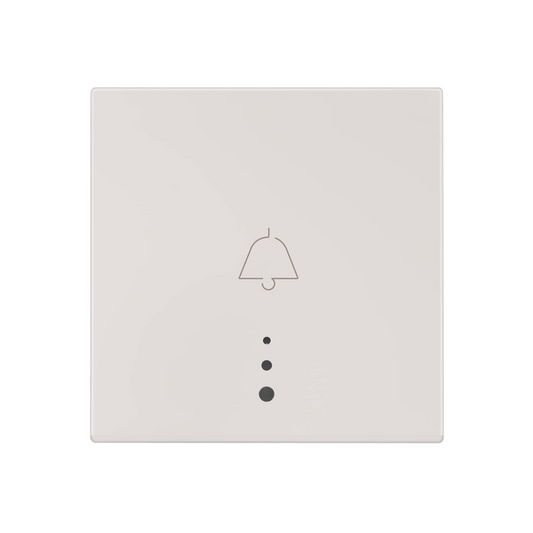 Legrand Myrius NextGen 6A Bell Push Switch with Indicator, 1 Way, Classic White, 2 Module