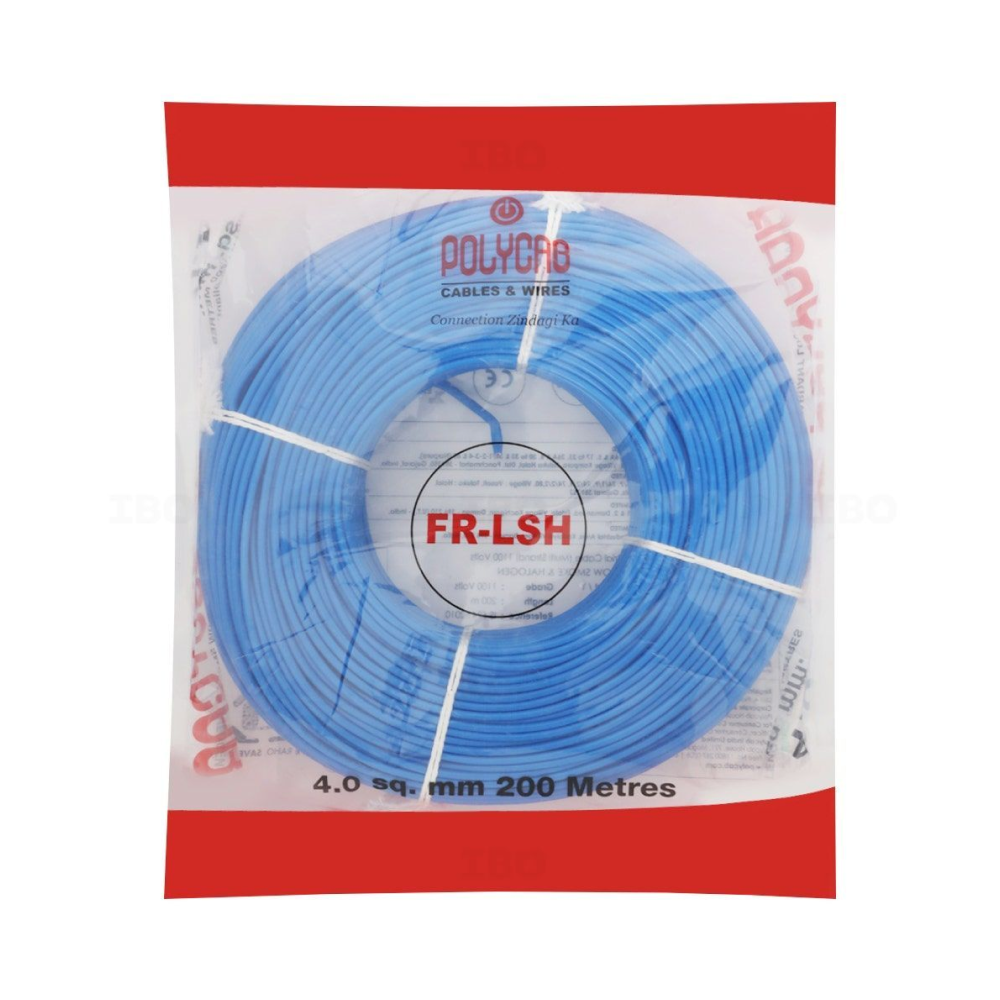 Polycab FRLS-H Single Core Wire, 4.00 sqmm, 200m Coil