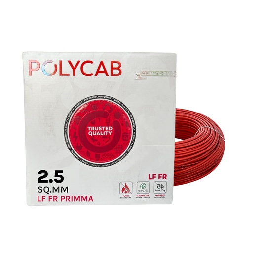 Polycab Primma FR Wire, 2.50 sqmm, 90m Coil