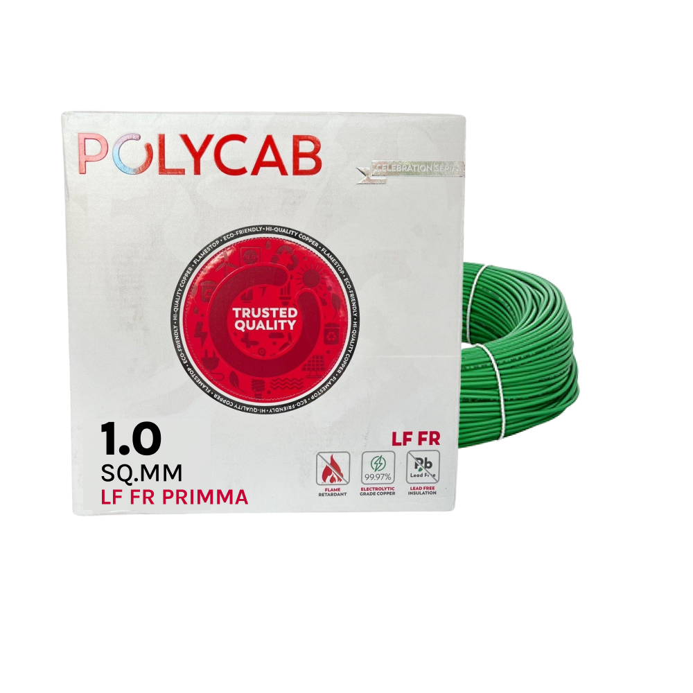 Polycab Primma FR Wire, 1.00 sqmm, 90m Coil