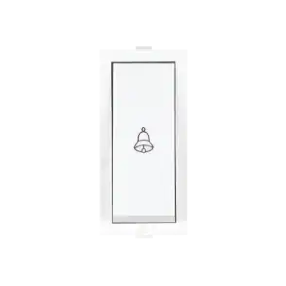 Anchor Roma 10A Bell Push Switch, White, 1 Module