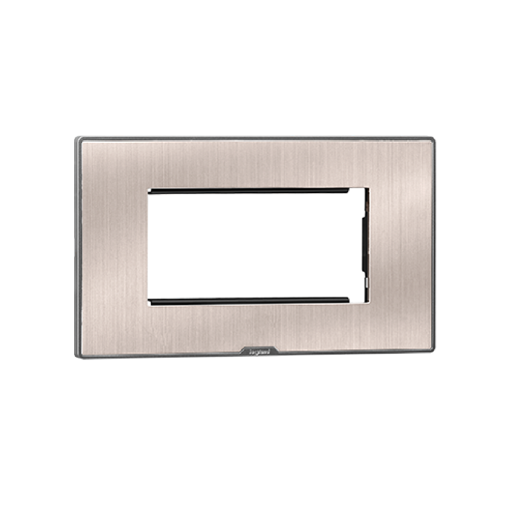 Legrand Myrius NextGen Plate with Frame, Pearl Champagne