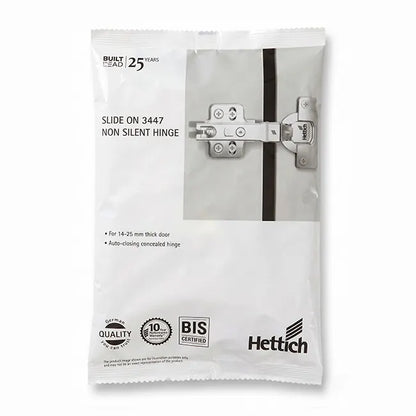 Hettich Slide On 3447 Non-Silent Hinge, Regular Close