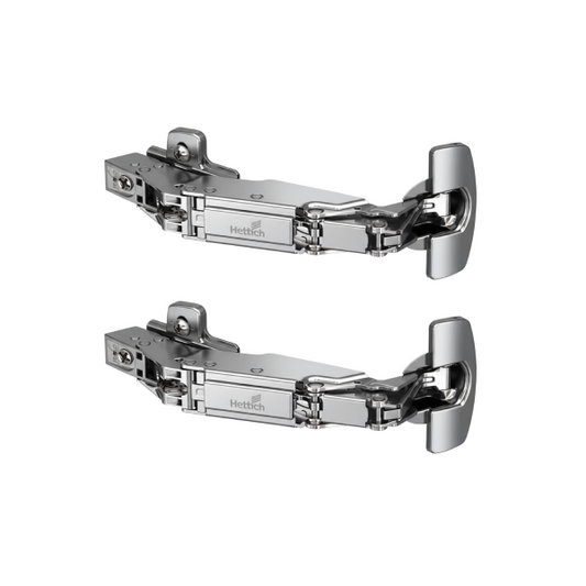 The perfect solution for your corner cabinets. Genuine Hettich Sensys 165° Soft Close Hinges offer a wide opening and zero protrusion for full access to internal drawers. Fast 60-min delivery in Bengaluru.
