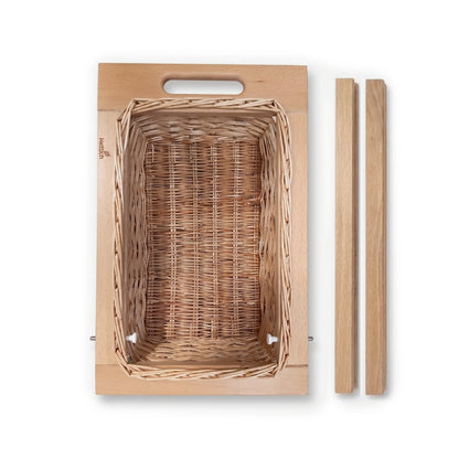 Hettich Wicker Basket with 19mm wide Beech Runners, 500mm Depth I Homerun, Bangalore