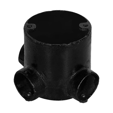 Homlite Metal Junction Box, with Lid and Screw