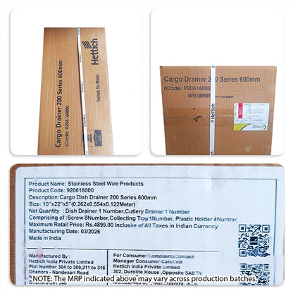 Hettich Cargo Dish Drainer Set