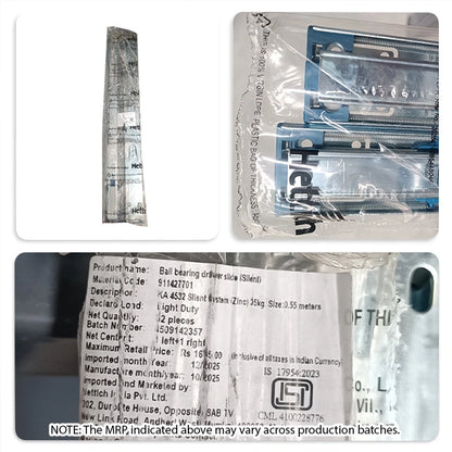 Hettich KA 4532 German Telescopic Channel, Soft Close, 35kg, Zinc