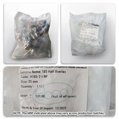 Ebco 165° Hinge, Regular Close, 1 Set (2 Nos)