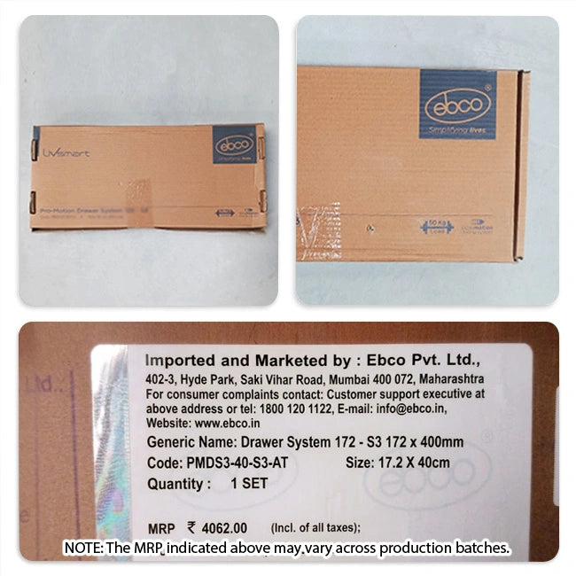 Ebco Pro Motion Tandem Box, S3 Series, 50Kg, Full Set, Anthracite