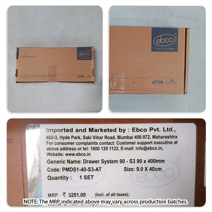 Ebco Pro Motion Tandem Box, S3 Series, 50Kg, Full Set, Anthracite